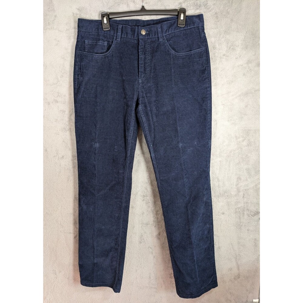 Brooks Brothers Corduroy Pants Men’s 35x32 Navy Blue Straight leg Classic Fit
